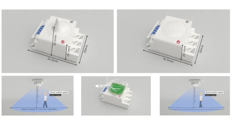 ПДЛУКС лансира ПД-МВ1029А и ПД-МВ1029Б микроталасне сензоре од 5,8 ГХз за паметно унутрашње осветљење