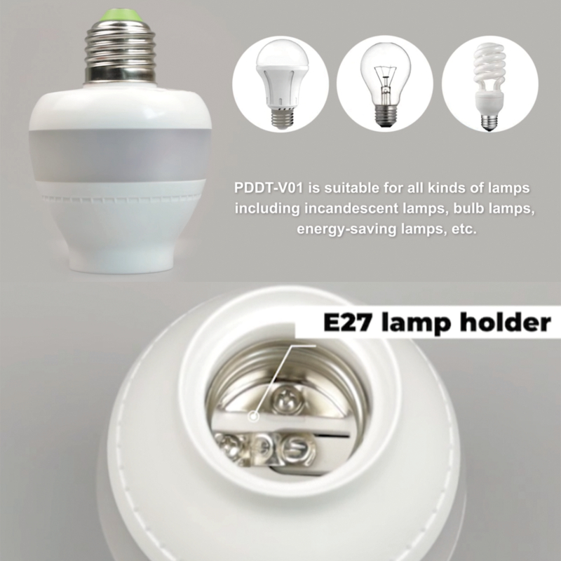 ПДЛук ПДДТ В01 5,8ГХз микроталасни сензор Е27 Држач лампе